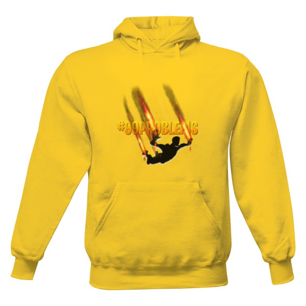 Pánská mikina s kapucí s potiskem Fortnite 99 problems