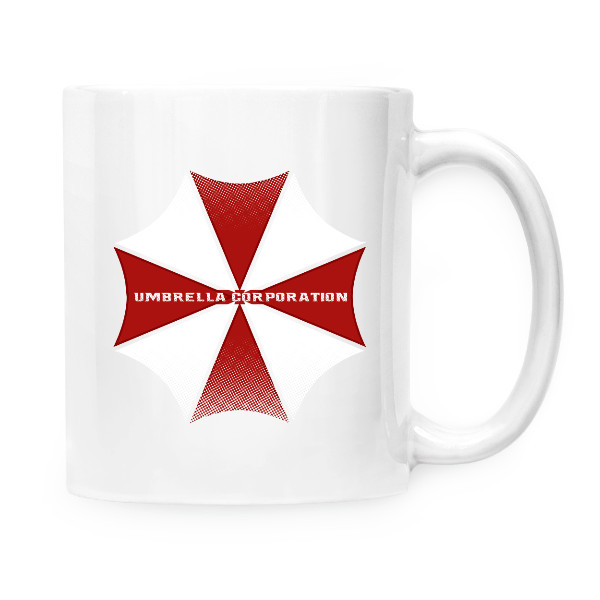 Hrnek malý bílý s potiskem Resident Evil