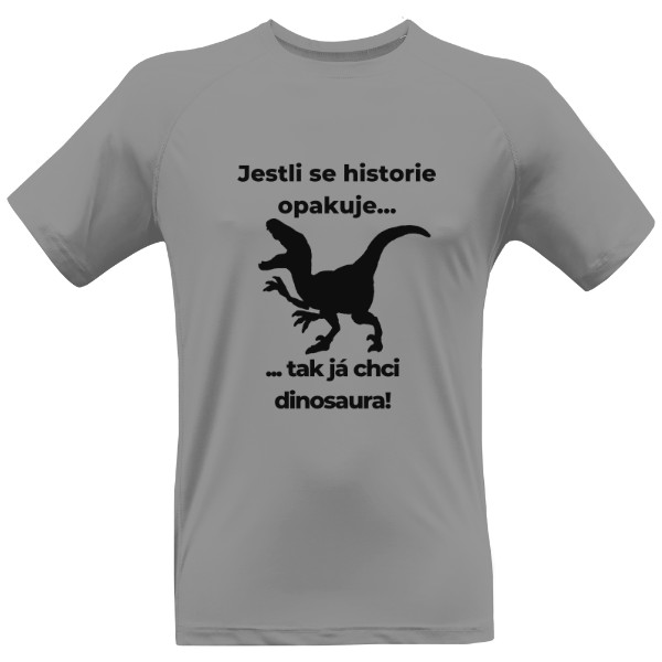 Pánské funkční tričko Premium s potiskem Pro krotitele dinosaurů – sportovce